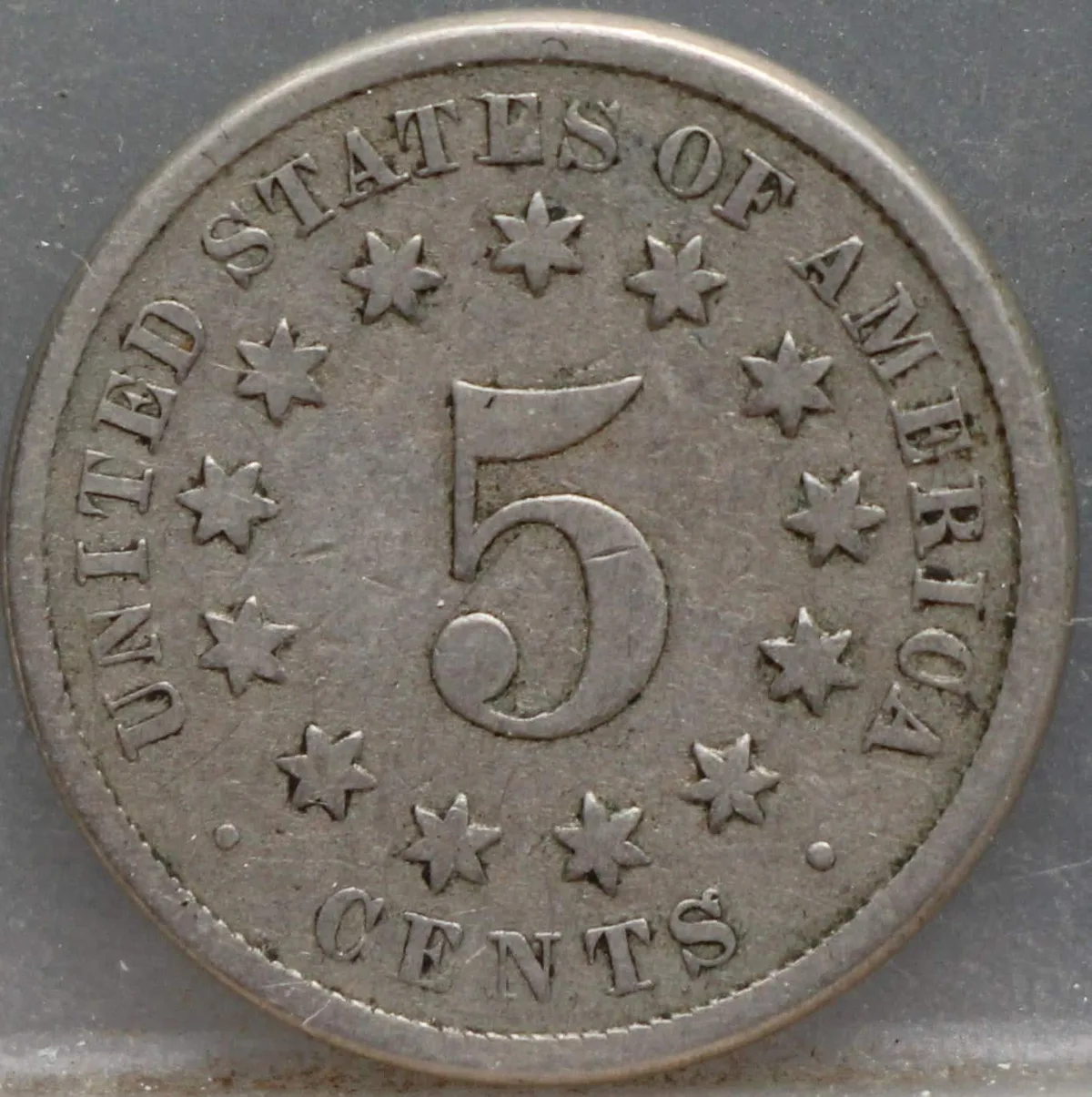 5 cents 1874 USA voorzijde