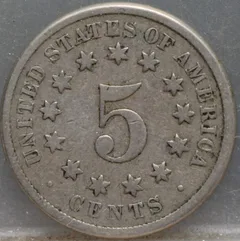 5 cents 1874 USA voorzijde