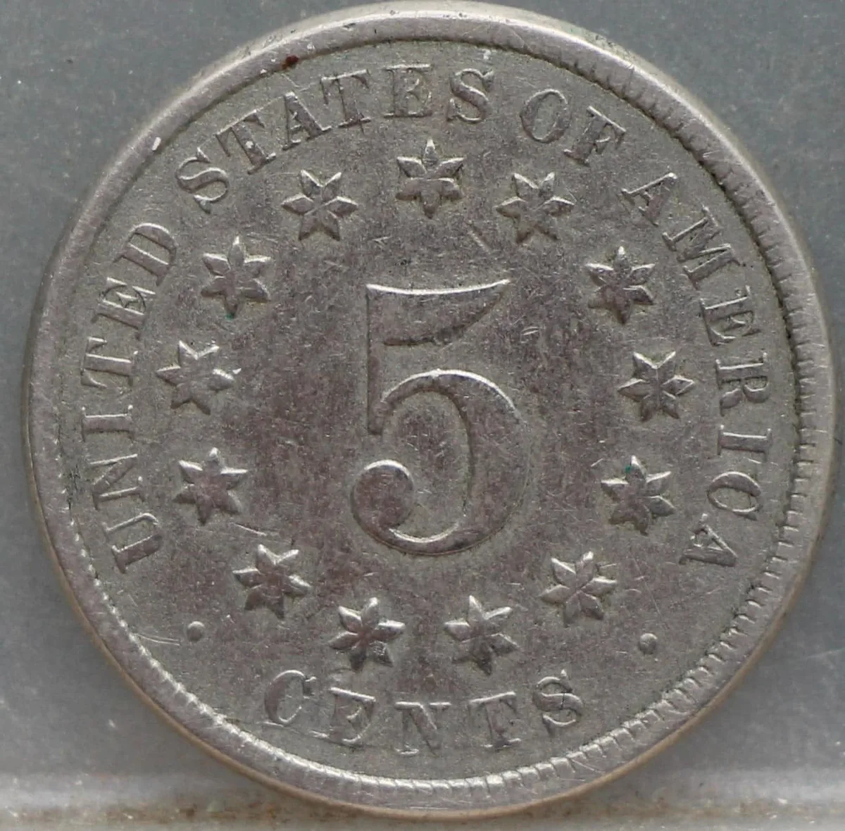 5 Cents 1876 USA — Cupronikkel voorzijde