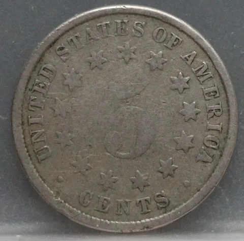 5 Cents 1882 USA – Shield Nickel