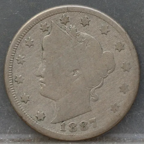 5 cents 1887 USA – Liberty Head