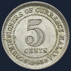 5 Cents 1945 Malaya