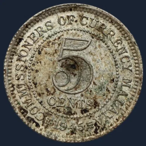 5 Cents 1945 Malaya