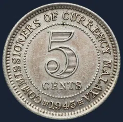 5 Cents 1945 Malaya