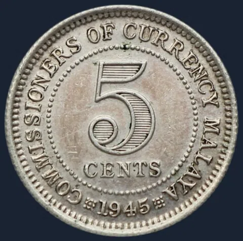 5 Cents 1945 Malaya
