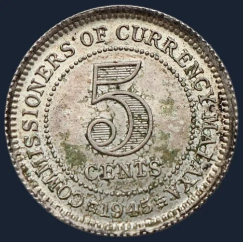 5 Cents 1945 Malaya