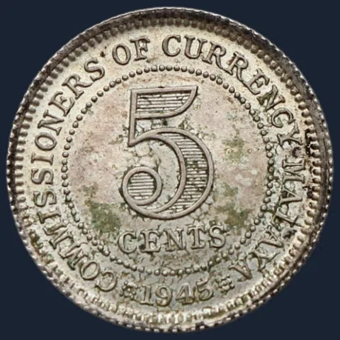 5 Cents 1945 Malaya