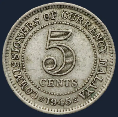 5 Cents 1945 Malaya