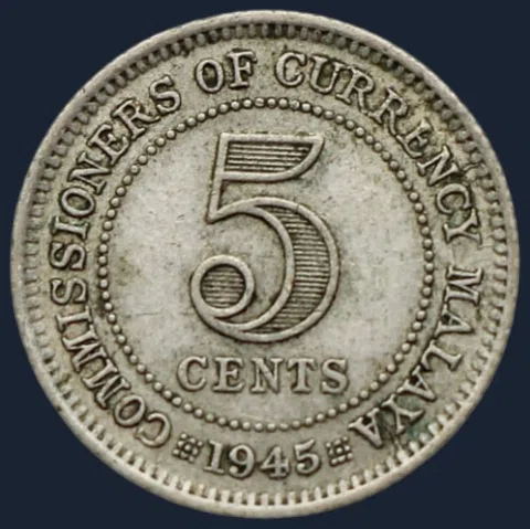 5 Cents 1945 Malaya