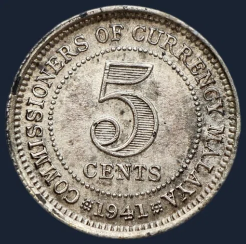5 Cents 1945 Malaya