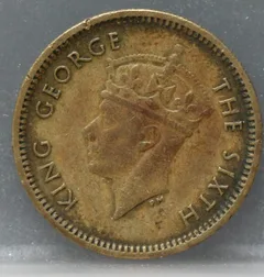 5 Cents 1950 Hong Kong voorzijde