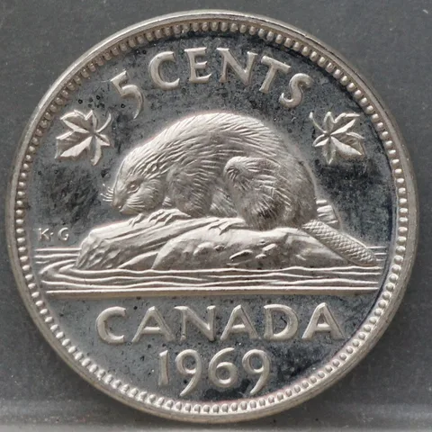 5 Cents 1969 Canada — Nikkel
