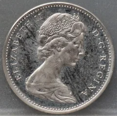 5 Cents 1969 Canada — Nikkel achterzijde