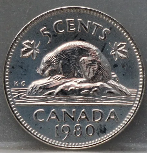 5 Cents 1980 Canada — Nikkel