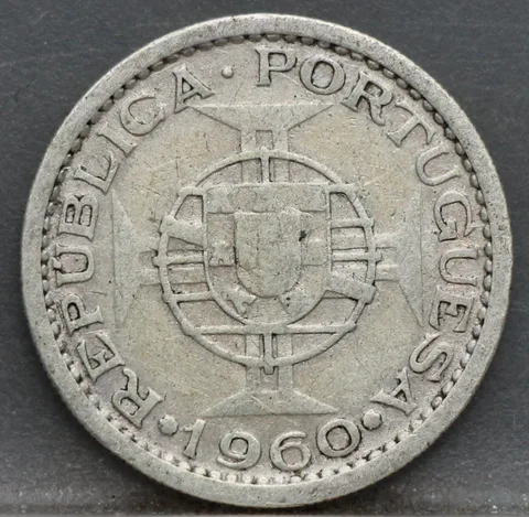 5 Escudos 1960 Mozambique — Zilver