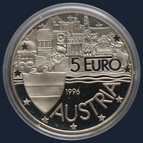 5 Euro 1996 Oostenrijk '1000 jaar Oostenrijk'