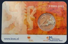 5 euro 2014 Nederland Kinderdijk windmolens coincard UNC