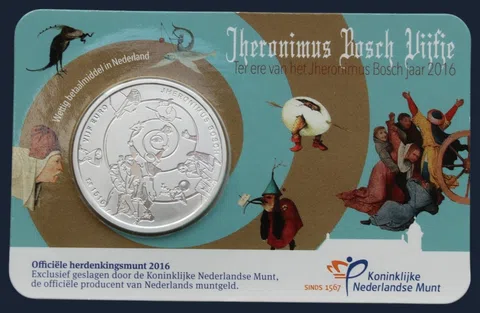 5 Euro 2016 Jheronimus Bosch Coincard UNC