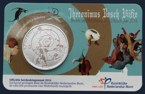 5 Euro 2016 Jheronimus Bosch Coincard UNC