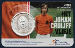 5 euro 2017 Nederland Johan Cruijff coincard UNC