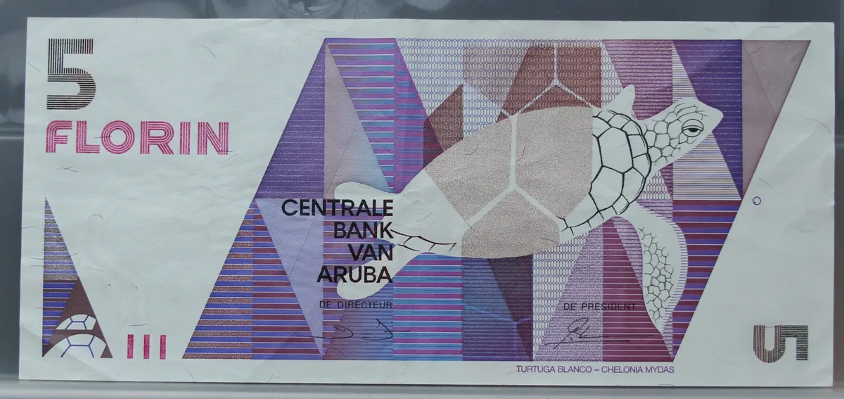 5 Florin 1990 Aruba voorzijde