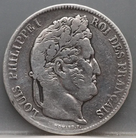 5 Francs 1839 BB Frankrijk Zilver