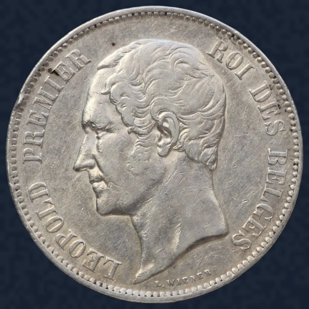 5 francs 1858 België Leopold I