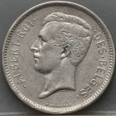 5 Francs 1932 België — Nikkel voorzijde