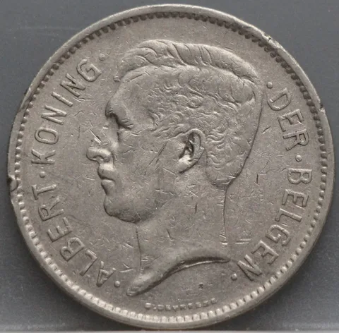 5 Francs 1932 België — Nikkel