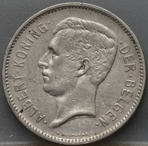 5 Francs 1933 België — Nikkel