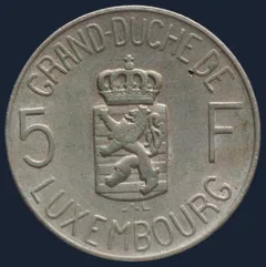 5 francs 1962 Luxemburg