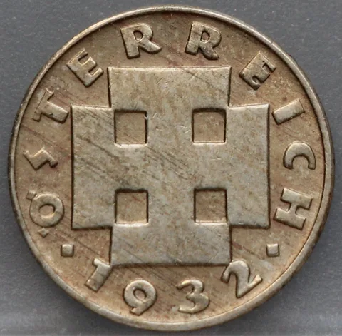 5 Groschen 1932 Oostenrijk Cupronikkel