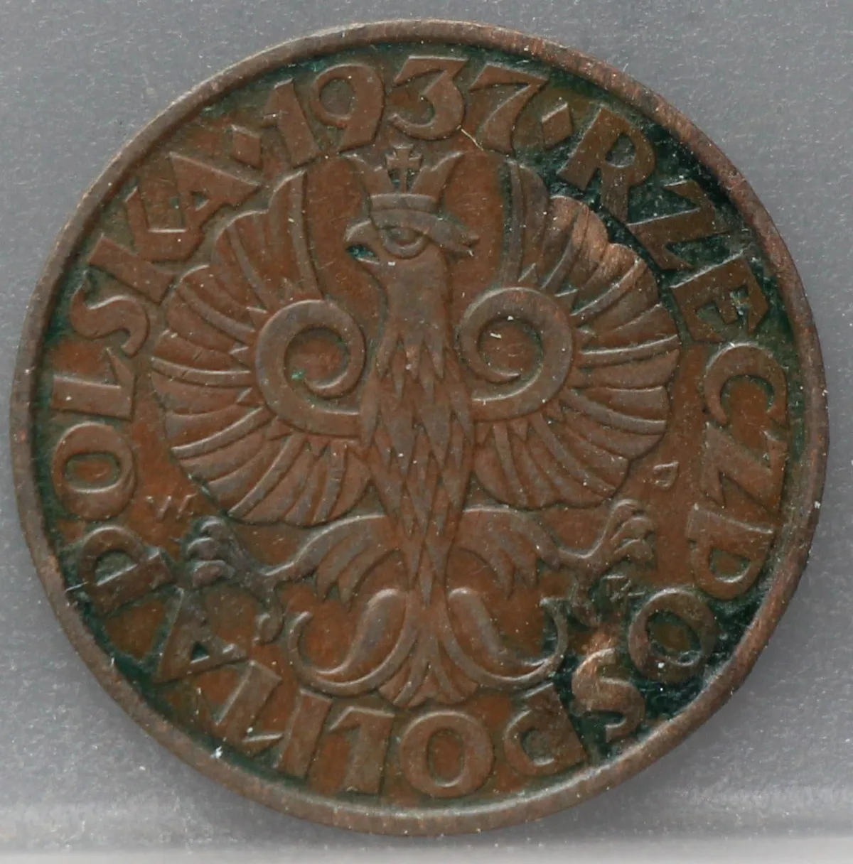 5 Groszy 1937 Polen — Brons voorzijde