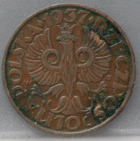 5 Groszy 1937 Polen — Brons
