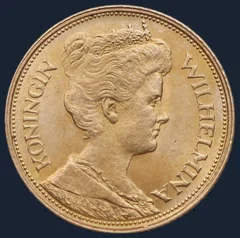 5 Gulden 1912 Wilhelmina - gouden vijfje 1912