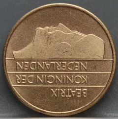 5 Gulden 1996 Beatrix — Verbronsd Nikkel achterzijde