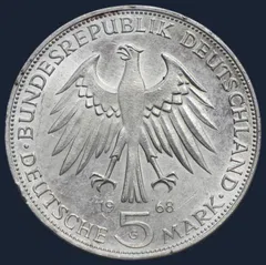 5 Mark 1968 (G) Duitsland Gutenberg