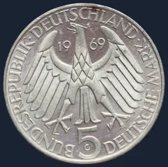 5 Mark 1969 (G) Duitsland - Theodor Fontane
