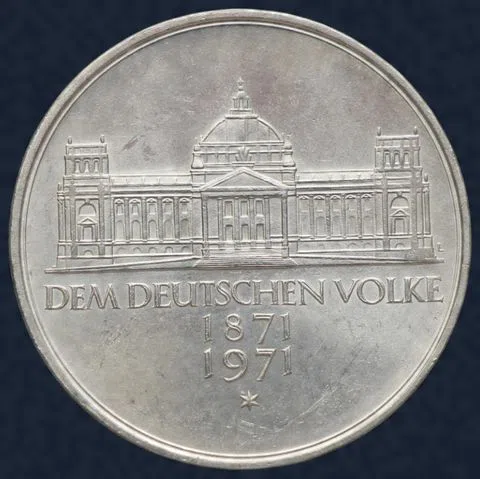 5 Mark 1971 (G) Duitsland - 100 Jaar Grondvesting Tweede Keizerrijk