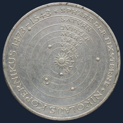 5 Mark 1973 (J) Duitsland - 500e verjaardag Nicolaus Copernicus