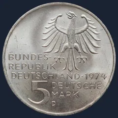 5 Mark 1974 (D) Duitsland Kant