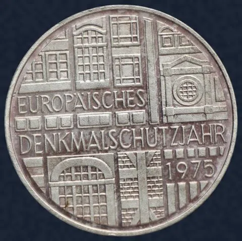 5 Mark 1975 (F)  Duitsland -  European Monument Protection Year