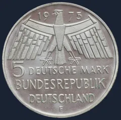5 Mark 1975 Duitsland European Monument Protection Year