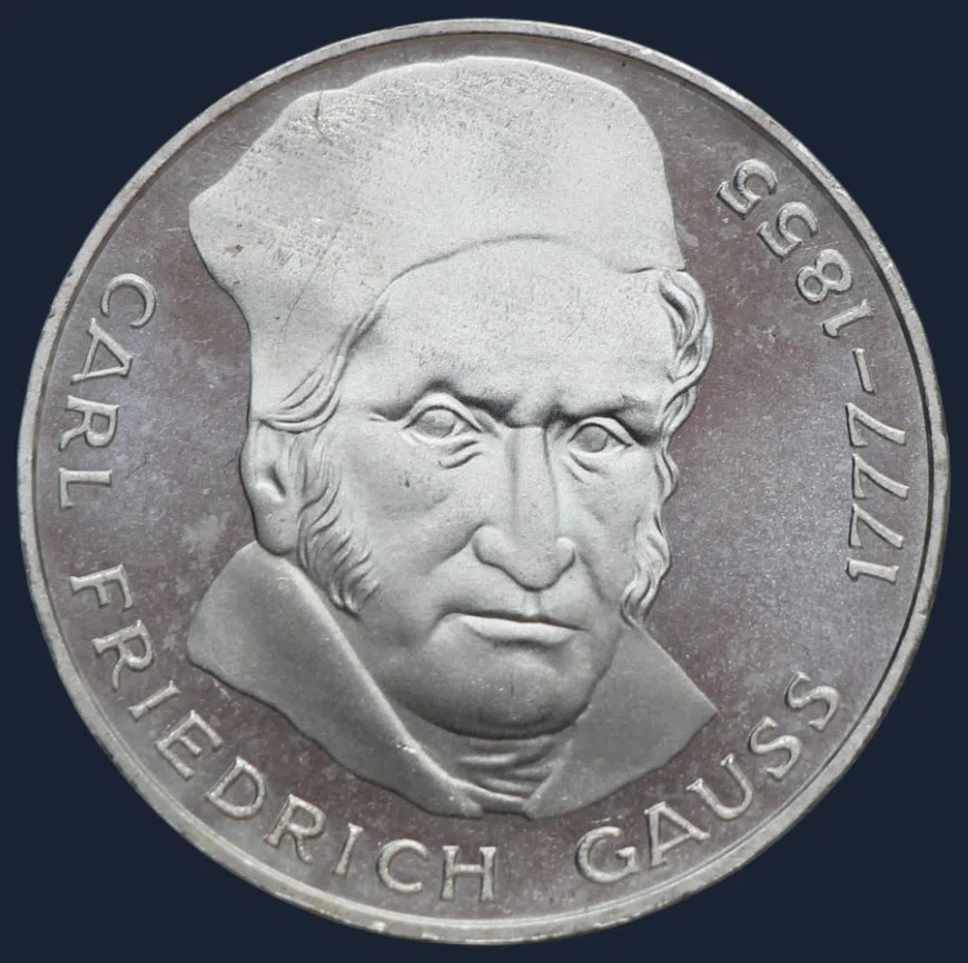 5 Mark 1977 Duitsland Carl Friedrich Gauss