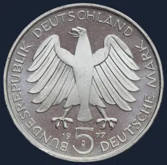 5 Mark 1977 Duitsland Carl Friedrich Gauss