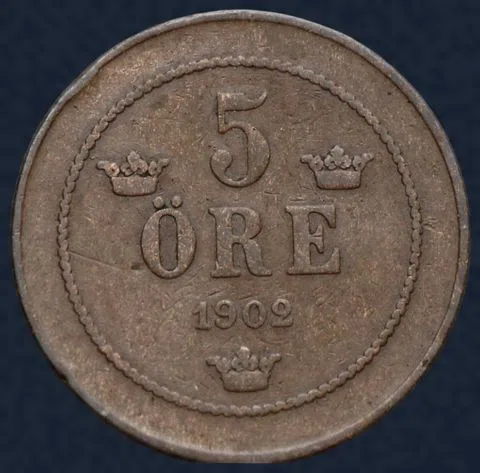 5 Öre 1902 Zweden