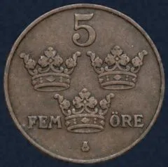 5 Öre 1912 Zweden