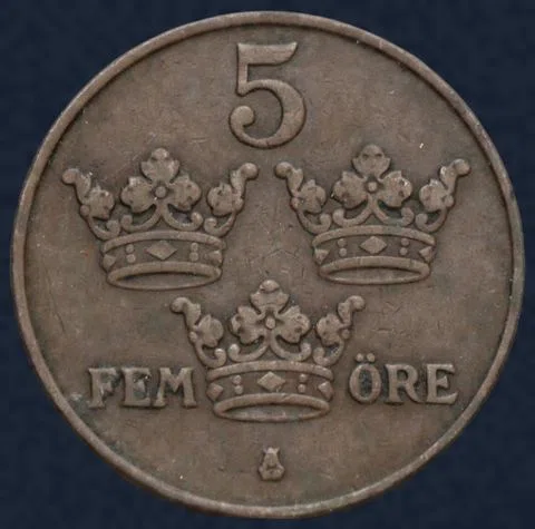 5 Öre 1912 Zweden