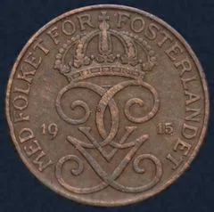 5 Öre 1915 Zweden