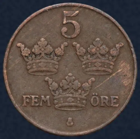 5 Öre 1915 Zweden